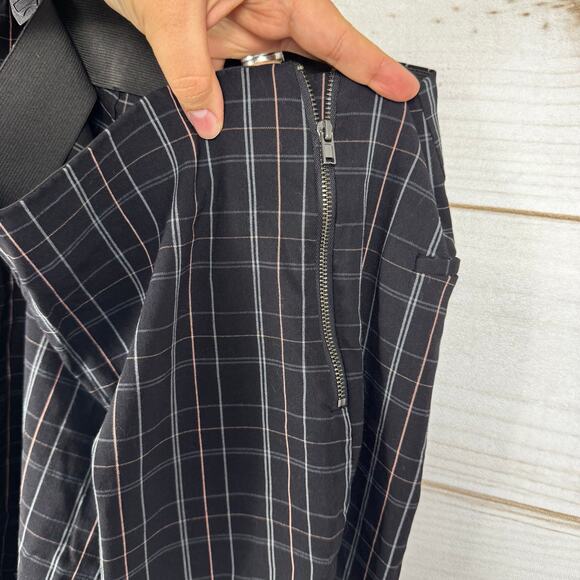 A New Day Black/Coral High Rise Elastic Waist Pull On Ankle Length Pants Size 14 - Picture 4 of 11